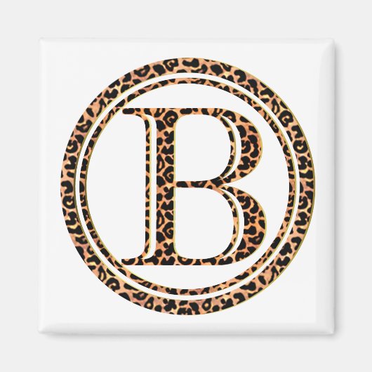 leopard B Magneet (Voorkant)