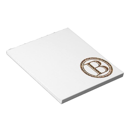 leopard B Notitieblok (Schuin)