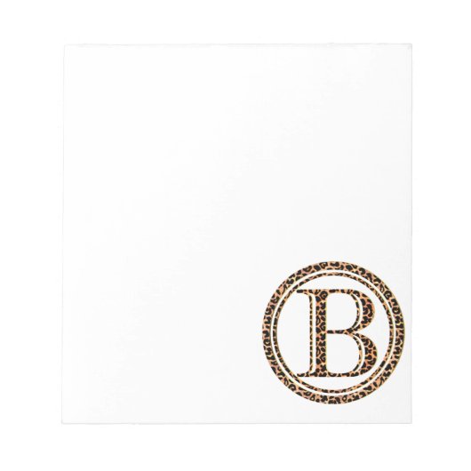 leopard B Notitieblok (Voorkant)