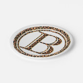 leopard B Papieren Bordje (Gekanteld)