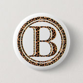 leopard B Ronde Button 5,7 Cm (Voorkant)