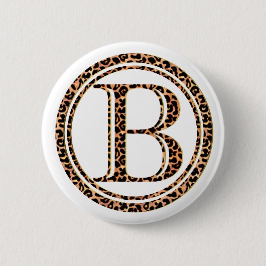 leopard B Ronde Button 5,7 Cm (Voorkant)