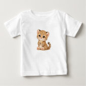 Leopard Baby T-Shirt – Cute Spotted & Striped Babi (Voorkant)