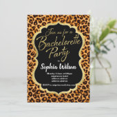 Leopard Bachelorette Kaart (Staand voorkant)