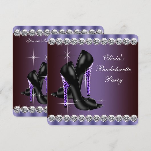 Leopard Bachelorette Party Kaart (Voorkant / Achterkant)