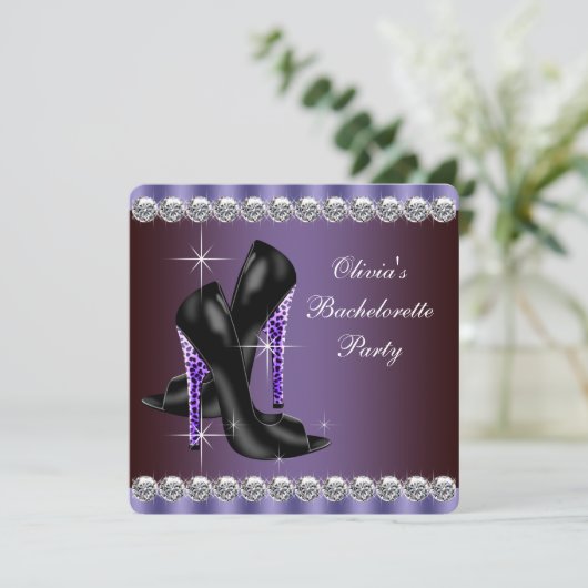 Leopard Bachelorette Party Kaart (Staand voorkant)