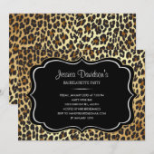 Leopard Bachelorette Party Kaart (Voorkant / Achterkant)
