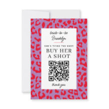 Leopard Bachelorette Party Koop een Shot QR Betali