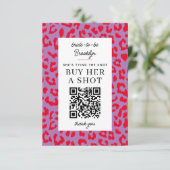 Leopard Bachelorette Party Koop een Shot QR Betali Kaart (Staand voorkant)