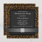 Leopard Bachelorette Party Uitnodiging (Voorkant / Achterkant)
