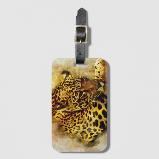 Leopard Bagagelabel (Voorkant (verticaal))