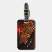 Leopard Bagagelabel (Voorkant verticaal)