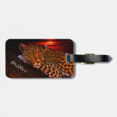 Leopard Bagagelabel (Achterkant horizontaal)