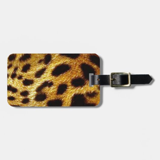 leopard bagagelabel (Voorkant horizontaal)