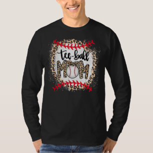 Leopard Ball mama Moederdag Teeball mama T-shirt