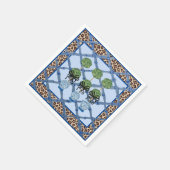 Leopard Bamboo Chinoiserie Ginger Jar Paper Servet (Hoek)