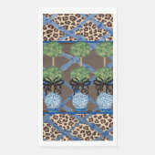 Leopard Bamboo Chinoiserie Ginger Jar Servet (Voorkant)