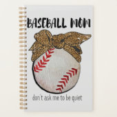 Leopard Bandana Baseball mama Planner (Voorkant)