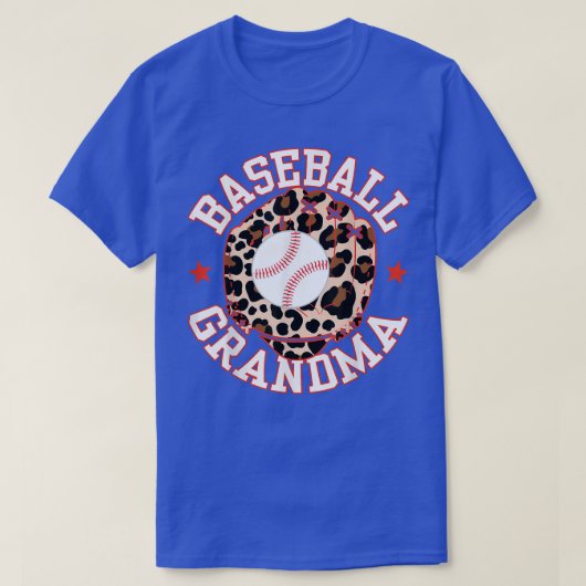 Leopard Baseball Grandma Baseball Lover T-shirt (Design voorkant)