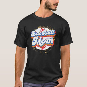 Leopard Baseball Mam Game Day Vibes T Ball Mam Mot T-shirt