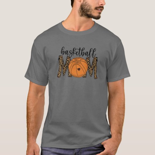 Leopard Basketball Ma Proud Basketball Players Mo T-shirt (Voorkant)