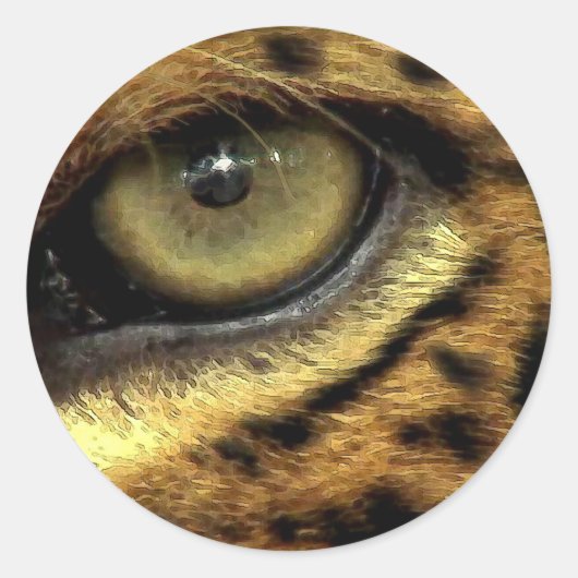 Leopard Bedreigde Soorten Stickers (Voorkant)