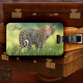 Leopard Big Cat Adventure Bagagelabel