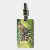 Leopard Big Cat Adventure Bagagelabel (Voorkant verticaal)