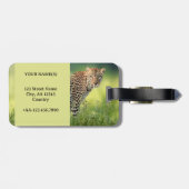 Leopard Big Cat Adventure Bagagelabel (Achterkant horizontaal)