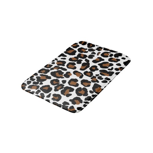 Leopard Big Cat Bont Patroon Print Badmat (Gekanteld)