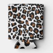 Leopard Big Cat Bont Patroon Print Blikjeskoeler (Voorkant)