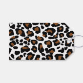 Leopard Big Cat Bont Patroon Print Cadeaulabel (Voorkant (Horizontaal))