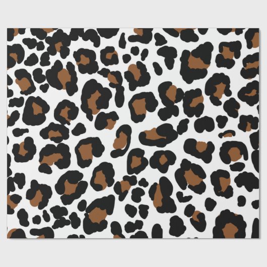Leopard Big Cat Bont Patroon Print Cadeaupapier (Vlak)