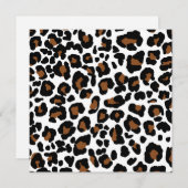 Leopard Big Cat Bont Patroon Print Feestdagenkaart (Voorkant / Achterkant)