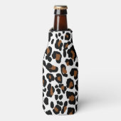 Leopard Big Cat Bont Patroon Print Flesjeskoeler (Fles Voorkant)