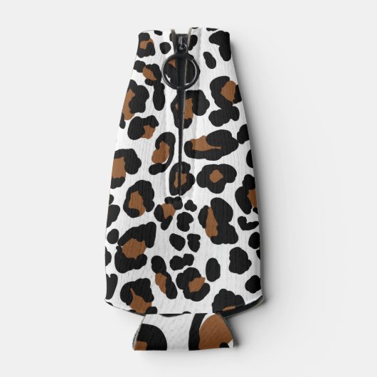 Leopard Big Cat Bont Patroon Print Flesjeskoeler (Achterkant)