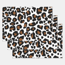Leopard Big Cat Bont Patroon Print Inpakpapier Vel