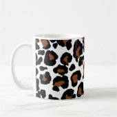 Leopard Big Cat Bont Patroon Print Koffiemok (Links)
