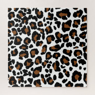 Leopard Big Cat Bont Patroon Print Legpuzzel