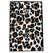 Leopard Big Cat Bont Patroon Print Medium Cadeauzakje (Voorkant)