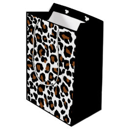 Leopard Big Cat Bont Patroon Print Medium Cadeauzakje