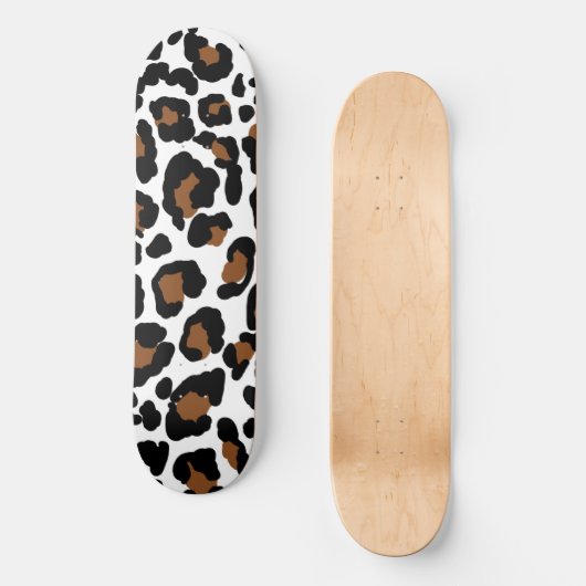 Leopard Big Cat Bont Patroon Print Persoonlijk Skateboard (Voorkant)