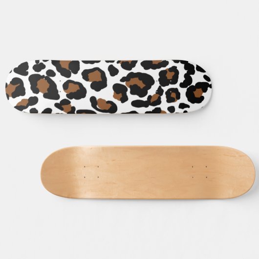 Leopard Big Cat Bont Patroon Print Persoonlijk Skateboard (Horizontaal)