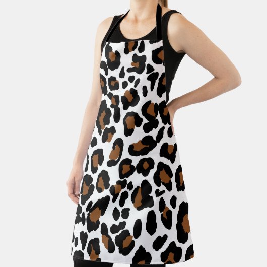 Leopard Big Cat Bont Patroon Print Schort (Insitu)