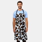 Leopard Big Cat Bont Patroon Print Schort (Gedragen)