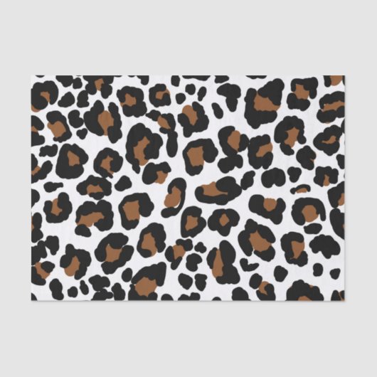 Leopard Big Cat Bont Patroon Print Tissuepapier (Voorkant)