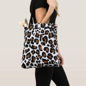 Leopard Big Cat Bont Patroon Print Tote Bag (Dichtbij)