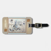 Leopard Big Cat Love Bagagelabel (Voorkant horizontaal)