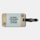 Leopard Big Cat Love Bagagelabel (Achterkant horizontaal)