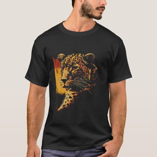 Leopard Big Cat Wildlife Dierenvriend Gift T-shirt (Voorkant)